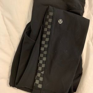 Lululemon Leggings Black Cross Side - W/ Pockets